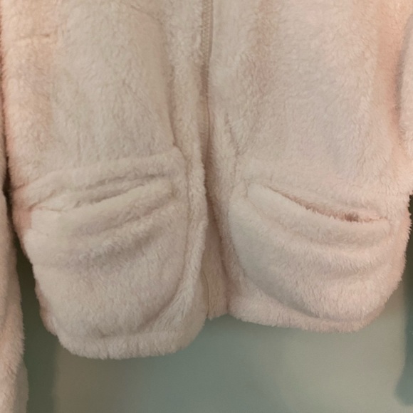 NWT cropped white fleece jacket - Picture 3 of 5